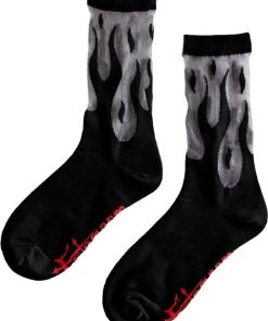 ECTOGASM All Sheer Flame [Black] | SOCKS