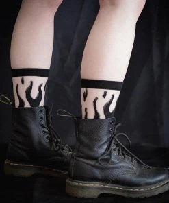 ECTOGASM All Sheer Flame [Black] | SOCKS -VERA’S EYECANDY Shop ectogasm sheer flame black socks 2 fc1edac1 3902 45ee b40b 36259ab93d9e 700x700