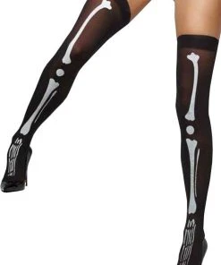 FEVER Halloween Black Opaque Skeleton | HOLD-UPS