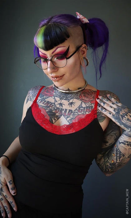 FOREST INK All Blood Moon | LACE CAMI TOP