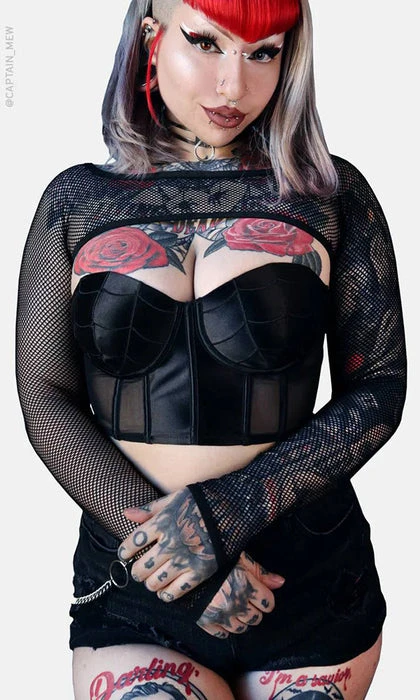 Helena Fishnet Super | CROP TOP FOREST INK All Helena Fishnet Super | CROP TOP -VERA’S EYECANDY Shop forest ink helena fishnet super crop top 2 07d29b79 1bef 4b50 b107