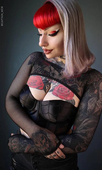 Helena Fishnet Super | CROP TOP FOREST INK All Helena Fishnet Super | CROP TOP -VERA’S EYECANDY Shop forest ink helena fishnet super crop top 5 87687128 8f64 42eb 8a22