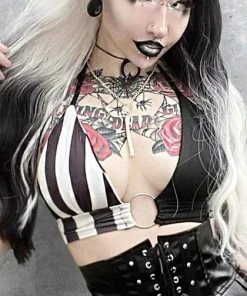 FOREST INK Beetlejuice Nightmare | HALTER TOP*