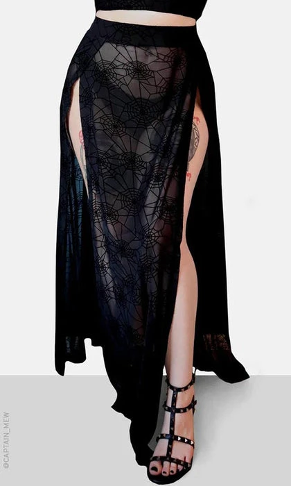 FOREST INK All Spider Web | MESH M LINE SKIRT