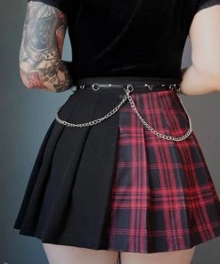 FOREST INK Grunge Tartan | PLEATED CHAIN SKIRT 4 FOREST INK Grunge Tartan | PLEATED CHAIN SKIRT -VERA’S EYECANDY Shop forest ink tartan pleated chain skirt 3 f8d01589 0b20 4be5 b807 e8aff218df29 700x700