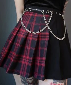 FOREST INK Grunge Tartan | PLEATED CHAIN SKIRT 6 FOREST INK Grunge Tartan | PLEATED CHAIN SKIRT -VERA’S EYECANDY Shop forest ink tartan pleated chain skirt 5 79e93e30 f685 40b4 bf17 6984da41c773 700x700