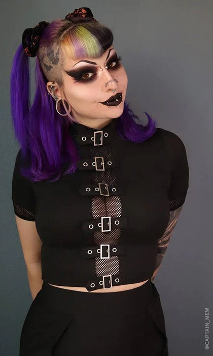 FOREST INK Fetish Winona | BUCKLE TOP - Image 7