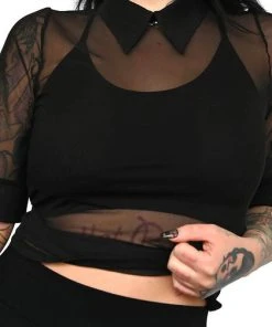 FOXBLOOD All Apathy | MESH COLLARED TOP -VERA’S EYECANDY Shop foxblood apathy mesh collared top 3 bb5c027f 9025 4ebc bce7 3d3ffb178574 700x700