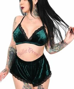 FOXBLOOD All Lace [Emerald Velvet] | SLEEP SET*