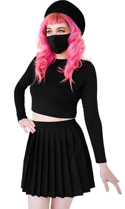 All Foxblood | CROP LONG SLEEVE T-SHIRT