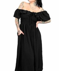 FOXBLOOD Mallory Ruched | MIDI DRESS`