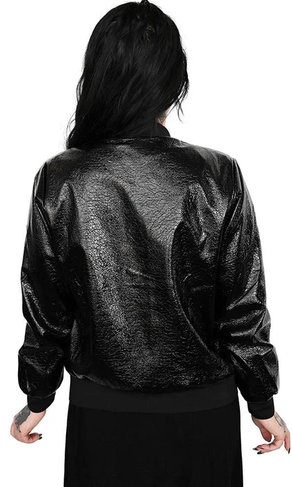 FOXBLOOD Punky Colour PVC Crackle | BOMBER JACKET* 4 FOXBLOOD Punky Colour PVC Crackle | BOMBER JACKET* - Image 2