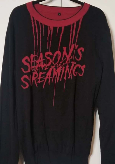 Season's Screamings | SWEATER* FOXBLOOD The Nightmare Before Christmas Season's Screamings | SWEATER* -VERA’S EYECANDY Shop foxblood seasons screamings sweater