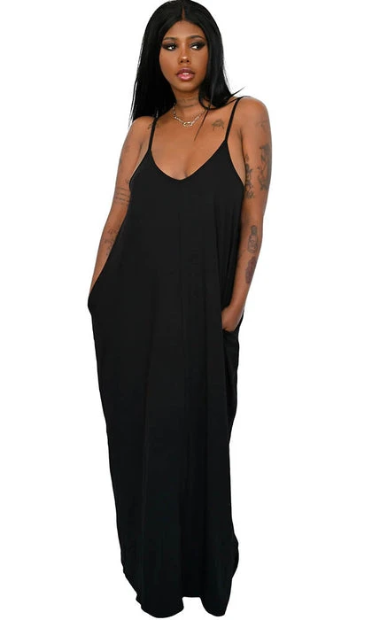 FOXBLOOD All Strappy Raven | MAXI DRESS - Image 4