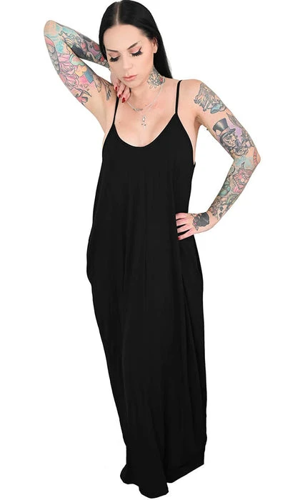 FOXBLOOD All Strappy Raven | MAXI DRESS - Image 5