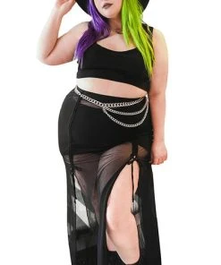 FOXBLOOD All Venice Mesh | MAXI SKIRT**