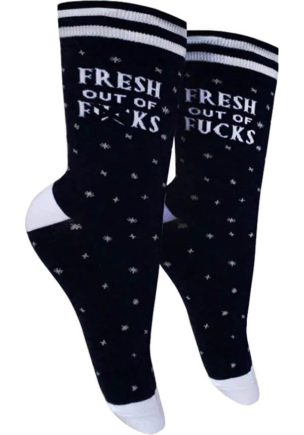 GROOVY THINGS Mens Clothing Fresh Out Of F**ks | CREW SOCKS 3 GROOVY THINGS Mens Clothing Fresh Out Of F**ks | CREW SOCKS