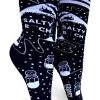 GROOVY THINGS Mens Clothing Salty B**ch | CREW SOCKS
