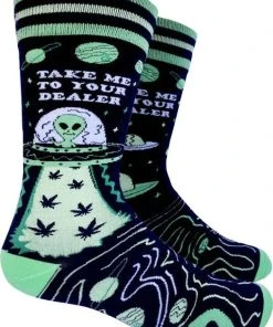 GROOVY THINGS Mens Clothing Take Me To Your Dealer | CREW SOCKS MENS