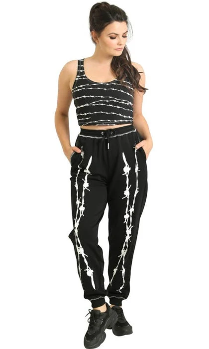 Barbed Wire | JOGGERS HELL BUNNY Techwear Barbed Wire | JOGGERS -VERA’S EYECANDY Shop hell bunny barbed wire joggers 1 650d096d 3b08 4c7a 914d