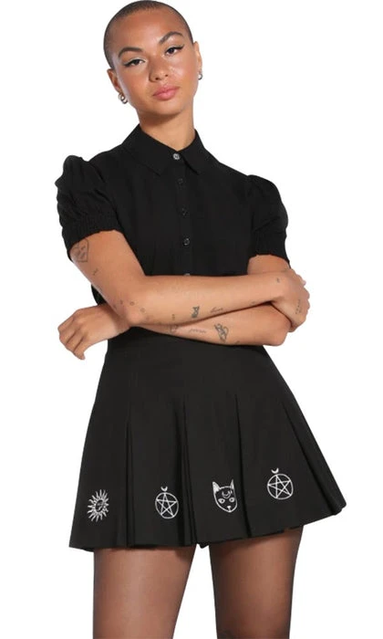 HELL BUNNY Cats Dawn | MINI SKIRT 5 HELL BUNNY Cats Dawn | MINI SKIRT - Image 3
