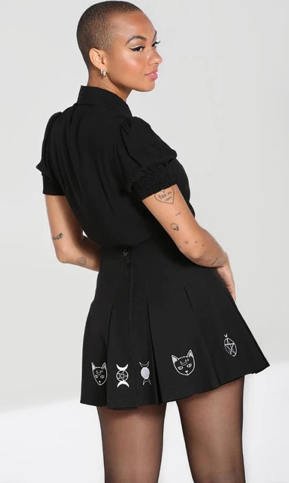 HELL BUNNY Cats Dawn | MINI SKIRT 7 HELL BUNNY Cats Dawn | MINI SKIRT - Image 5