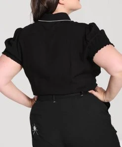 HELL BUNNY Corporate + Office Wear Drusilla [Black/White] | TOP -VERA’S EYECANDY Shop hell bunny drusilla black white top 10 211ab2cd 5a54 47a0 a074 15d5d995970c 700x700