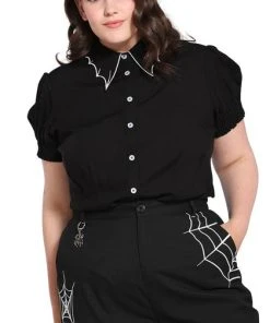 HELL BUNNY Corporate + Office Wear Drusilla [Black/White] | TOP -VERA’S EYECANDY Shop hell bunny drusilla black white top 2 abfd178f 45b4 4e83 badb 5df45169615e 700x700