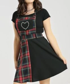 HELL BUNNY All Heather | PINAFORE DRESS