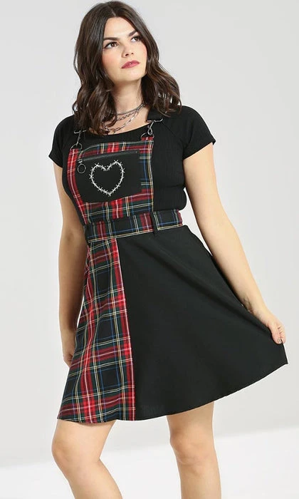 HELL BUNNY All Heather | PINAFORE DRESS