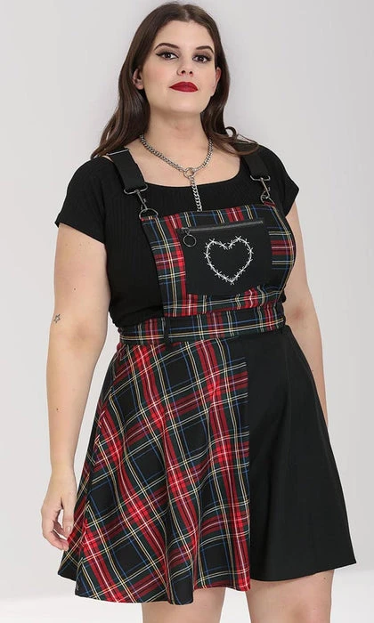 HELL BUNNY All Heather | PINAFORE DRESS - Image 2