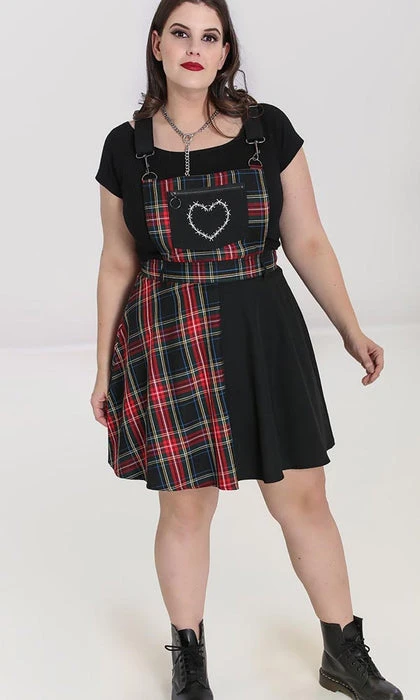 HELL BUNNY All Heather | PINAFORE DRESS - Image 6