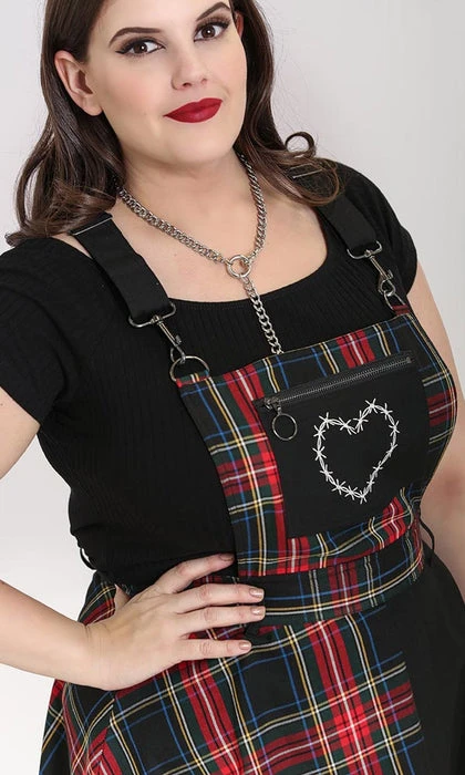 HELL BUNNY All Heather | PINAFORE DRESS - Image 7