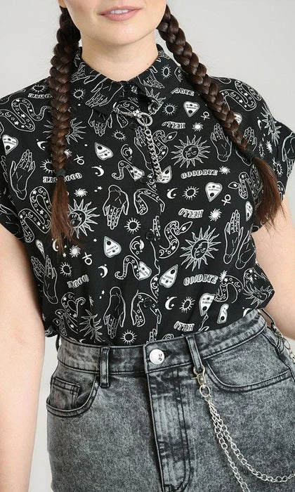 HELL BUNNY All Hello Goodbye | SHIRT - Image 10