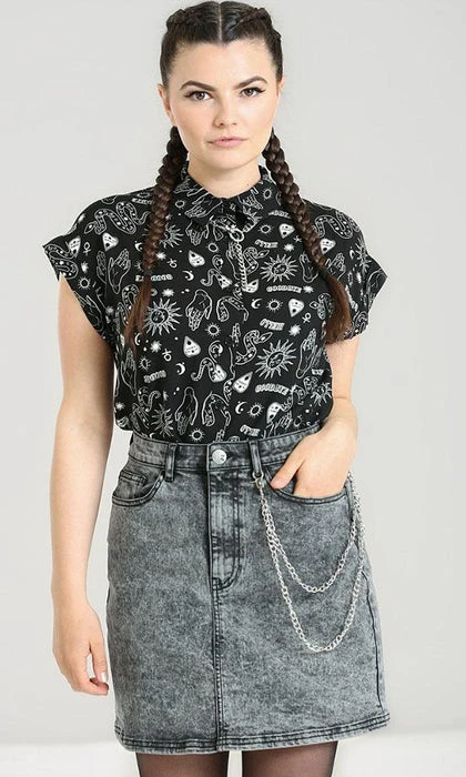 HELL BUNNY All Hello Goodbye | SHIRT - Image 2