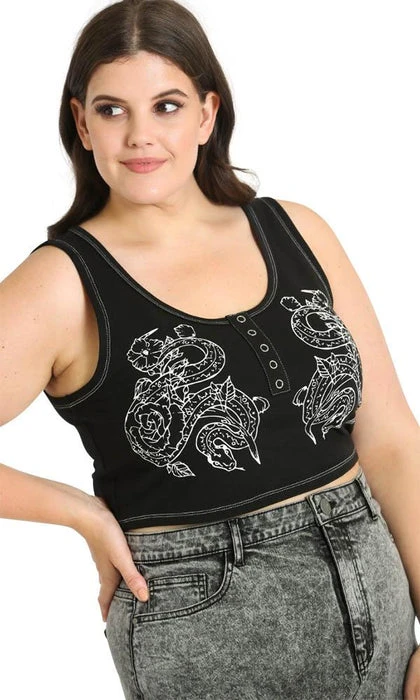 HELL BUNNY All Medusa | CROP TOP - Image 2