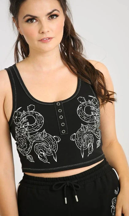 HELL BUNNY All Medusa | CROP TOP - Image 4