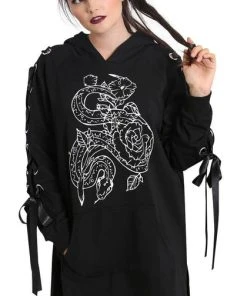 HELL BUNNY All Medusa | HOODIE DRESS