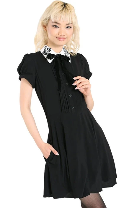 HELL BUNNY Corporate + Office Wear Serpentine | MINI DRESS 4 HELL BUNNY Corporate + Office Wear Serpentine | MINI DRESS - Image 2