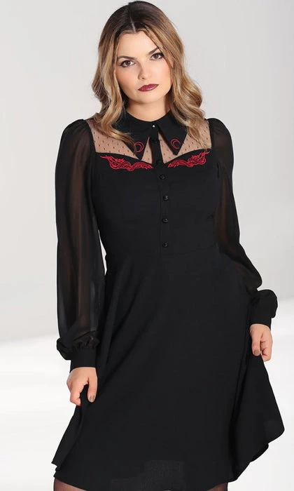 HELL BUNNY The Moon Tallulah | MID DRESS - Image 5