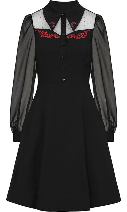 HELL BUNNY The Moon Tallulah | MID DRESS - Image 6