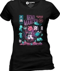 ILUSTRATA Cats Nekomancer | FITTED T-SHIRT