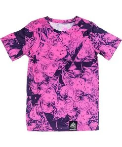 INVASION CLUB Anime & Manga Rokuroku All Over Print [Purple] | T-SHIRT*