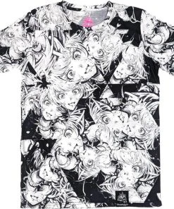 INVASION CLUB Anime & Manga Rokuroku All Over Print [White] | T-SHIRT