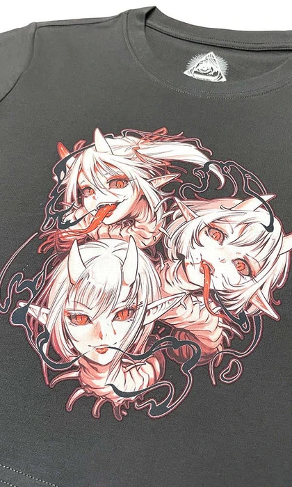 Snake Sisters | BABY TEE INVASION CLUB Anime & Manga Snake Sisters | BABY TEE -VERA’S EYECANDY Shop invasion club snake sisters baby tee 2 41e6efea 5942 465c 9159