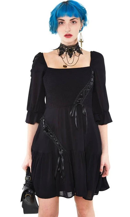 Smocked Satin Ribbon | FLARE DRESS** JAWBREAKER Grunge Smocked Satin Ribbon | FLARE DRESS** -VERA’S EYECANDY Shop jawbreaker smocked flare dress 1 53b65fa4 b89e 4bf3 961b