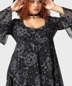 KILLSTAR The Moon Astral Willow | DRESS -VERA’S EYECANDY Shop killstar astral willow dress 10 700x700