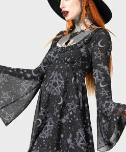 KILLSTAR The Moon Astral Willow | DRESS -VERA’S EYECANDY Shop killstar astral willow dress 4 700x700