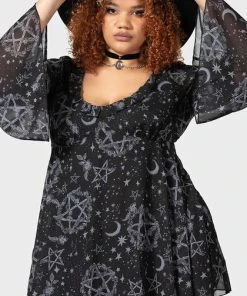 KILLSTAR The Moon Astral Willow | DRESS -VERA’S EYECANDY Shop killstar astral willow dress 7 700x700