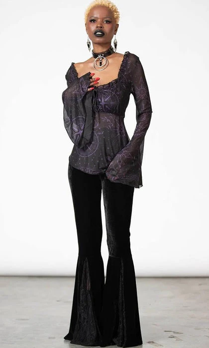 KILLSTAR The Moon Astromancy Mesh | LONG SLEEVE TOP - Image 4